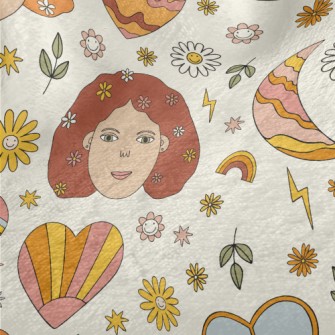 American Realistic Female Head Minky