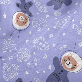 Cat Floating In Space Minky