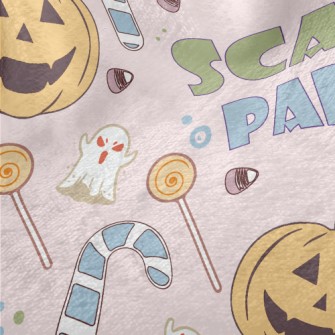 Scary Cute Halloween Pattern Minky