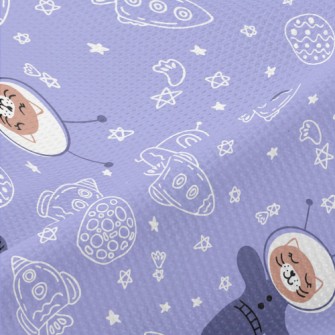 Cat Floating In Space Piqué