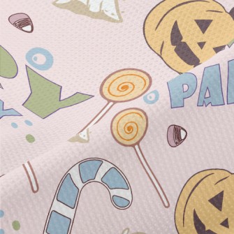 Scary Cute Halloween Pattern Piqué