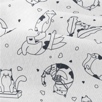 Simple Cute Cats Modern Jersey