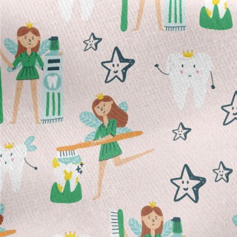 Slender And Beautiful Tooth Fa Jersey Backed Fleece