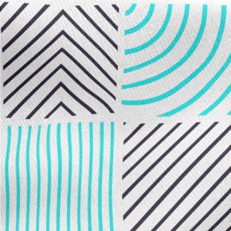Linear Abstract Lattice Graphi Jersey Backed Fleece