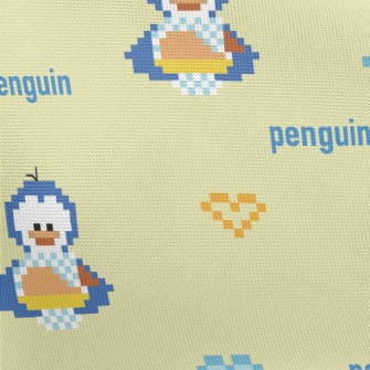 Pixel Style Penguin Pongee