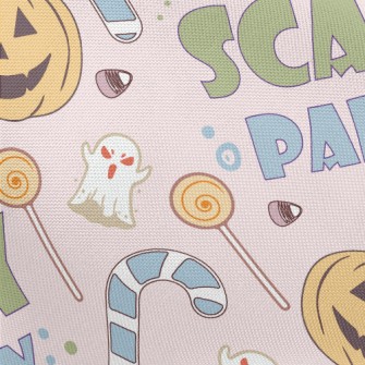 Scary Cute Halloween Pattern Pongee