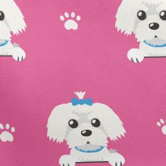 The Lovable Maltese Pongee