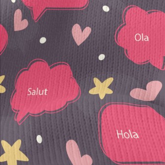 Full Of Love And Dialog Text Stretch Jersey