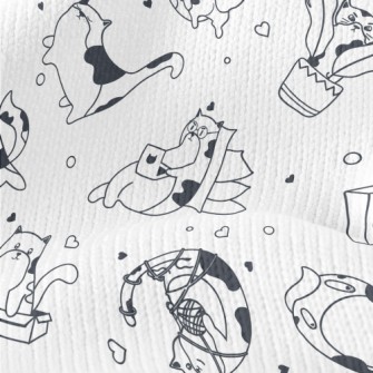 Simple Cute Cats Stretch Jersey