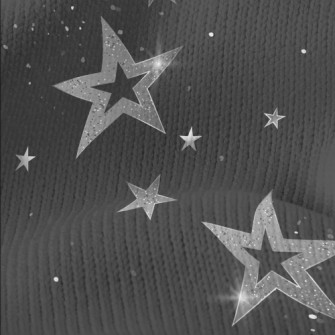 Silver Shining Stars Stretch Jersey