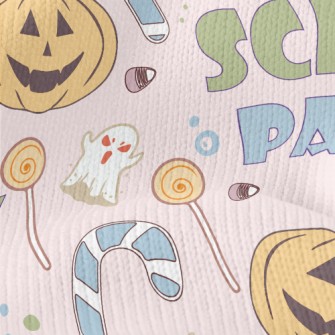 Scary Cute Halloween Pattern Stretch Jersey