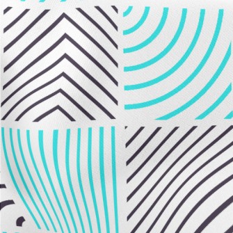 Linear Abstract Lattice Graphi Lightweight Cotton Poplin