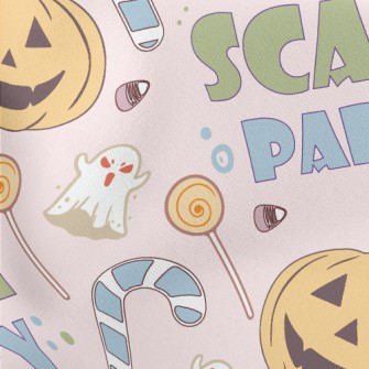 Scary Cute Halloween Pattern Lightweight Cotton Poplin