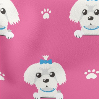 The Lovable Maltese Lightweight Cotton Poplin