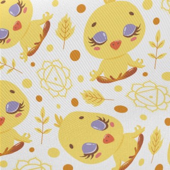 Meditation Thinking Little Yel Midweight Cotton Poplin