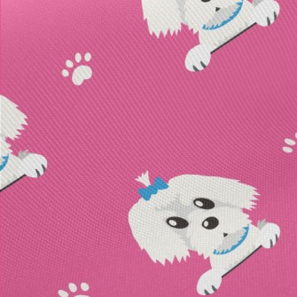 The Lovable Maltese Midweight Cotton Poplin