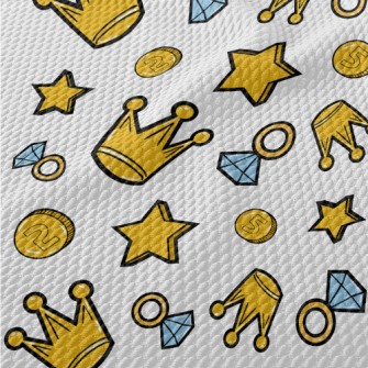 Bright Golden Crown Birdseye Piqué