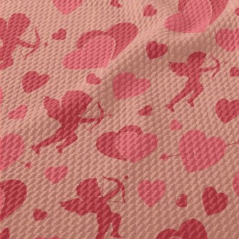 Pink Silhouette Of Love Angel Birdseye Piqué
