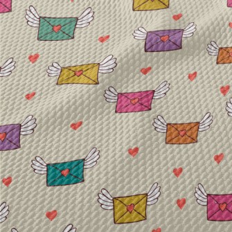 Love Envelope With Wings Sprea Birdseye Piqué