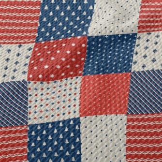 Complex Colored Grid Birdseye Piqué