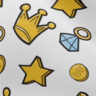 Bright Golden Crown Chiffon