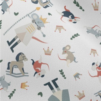 Color Block Cute Mouse Prince Chiffon