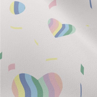 Colorful Hand Drawn Love Heart Chiffon