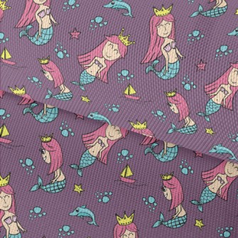 The Mermaid Princess Swimming  Waterproof Oxford
