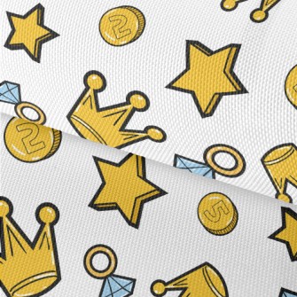 Bright Golden Crown Waterproof Oxford