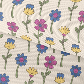 Cute Silly Flowers Waterproof Oxford