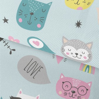 Cute Cats Waterproof Oxford