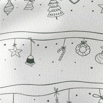 Christmas Pattern With Simple  Waterproof Canvas