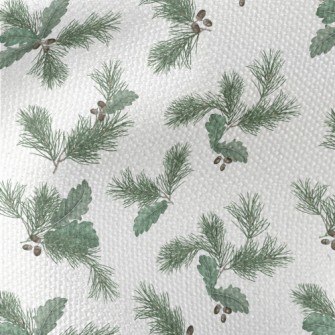Realistic Hand Drawn Pine Leav Waterproof Canvas