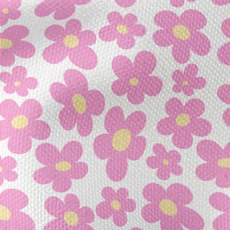 Huge Pink Flowers Waterproof Canvas