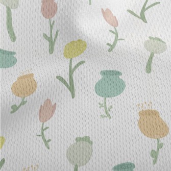 Cute And Lovely Flowers Athletic Mesh Flat Back