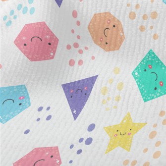 Smiling Cute Geometric Figures Terry