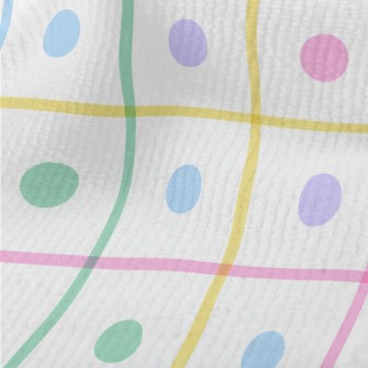 Colorful Polka Dot Pattern Terry