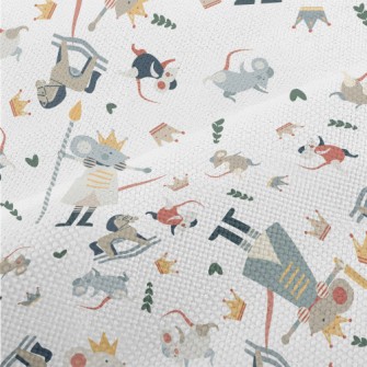 Color Block Cute Mouse Prince Performance Linen