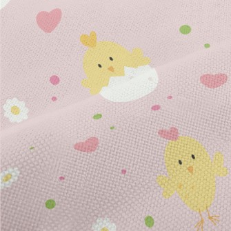 Cute Round Little Chicken Performance Linen