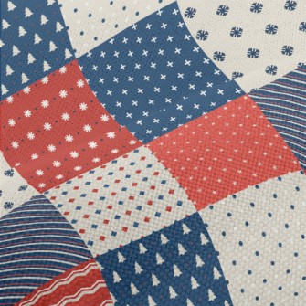 Complex Colored Grid Performance Linen