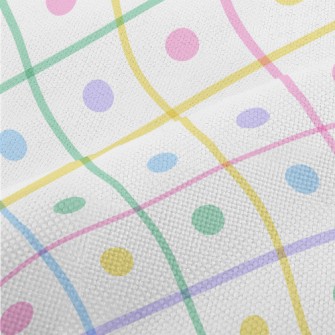 Colorful Polka Dot Pattern Performance Linen