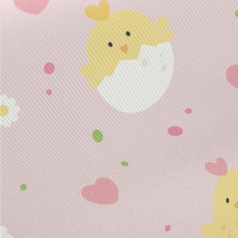 Cute Round Little Chicken Twill