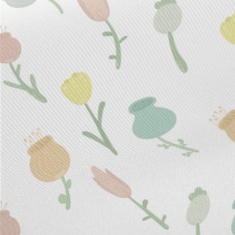 Cute And Lovely Flowers Twill