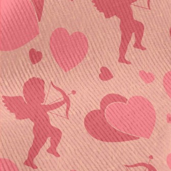 Pink Silhouette Of Love Angel Standard Corduroy
