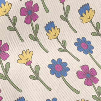 Cute Silly Flowers Standard Corduroy