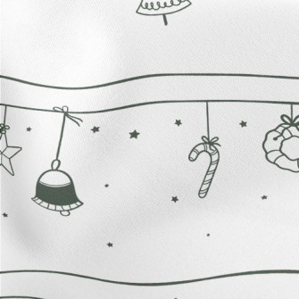 Christmas Pattern With Simple  Stretch Ponte