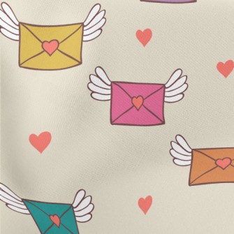 Love Envelope With Wings Sprea Stretch Ponte