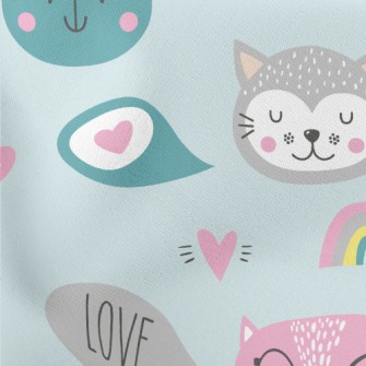 Cute Cats Stretch Ponte