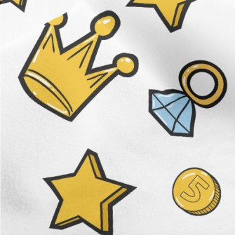 Bright Golden Crown Micro Fleece