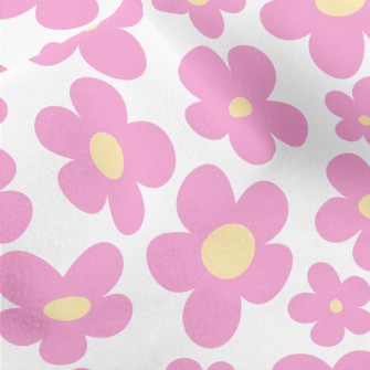 Huge Pink Flowers Micro Fleece